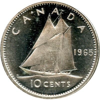 1965 Canada 10-cents Proof Like