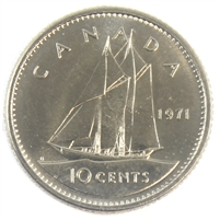 1971 Canada 10-cent Brilliant Uncirculated (MS-63)