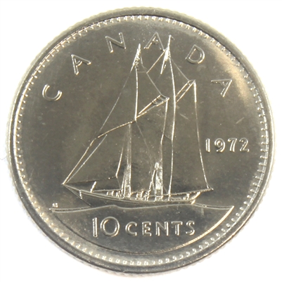 1972 Canada 10-cent Brilliant Uncirculated (MS-63)