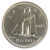 1975 Canada 10-cent Brilliant Uncirculated (MS-63)