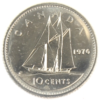 1976 Canada 10-cent Brilliant Uncirculated (MS-63)