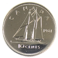 1981 Canada 10-cent Proof Like