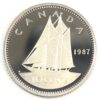 1987 Canada 10-cent Proof