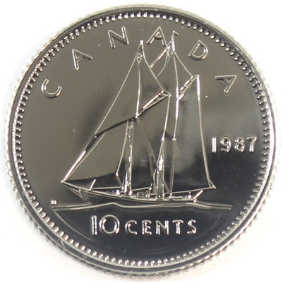 1987 Canada 10-cent Proof Like