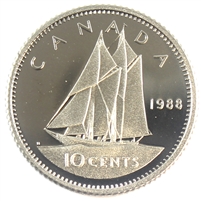 1988 Canada 10-cent Proof