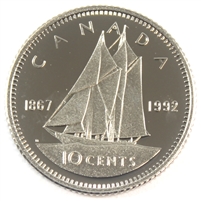 1992 Canada 10-cent Proof