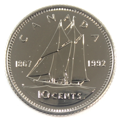 1992 Canada 10-cent Proof Like