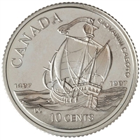 1997 John Cabot Canada 10-cent Silver Proof_