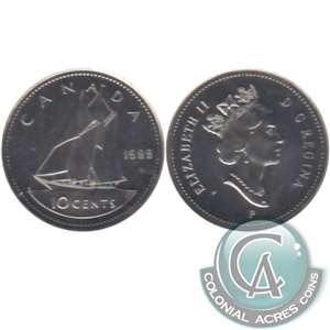 1999P (test) Canada 10-cent Brilliant Uncirculated (MS-63)