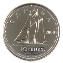 2000 Canada 10-cent Proof Like