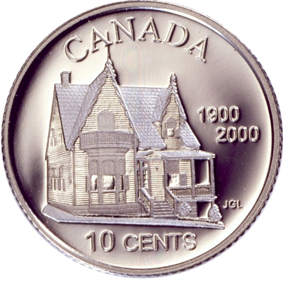 2000 Canada Desjardins 10-cent Silver Proof_