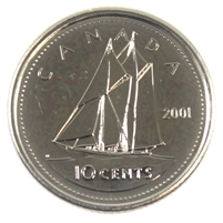 2001P Canada 10-cent Proof Like