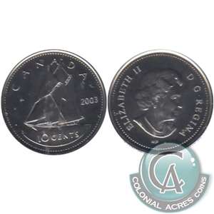 2003WP Canada New Effigy 10-cent Proof Like