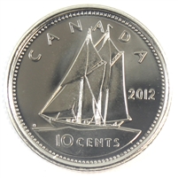 2012 Canada 10-cent Brilliant Uncirculated (MS-63)