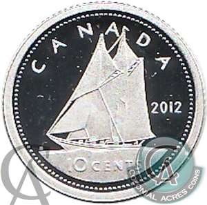 2012 Canada 10-cent Silver Proof (No Tax)
