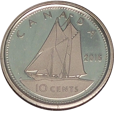 2016 Canada 10-cent Proof (non-silver)