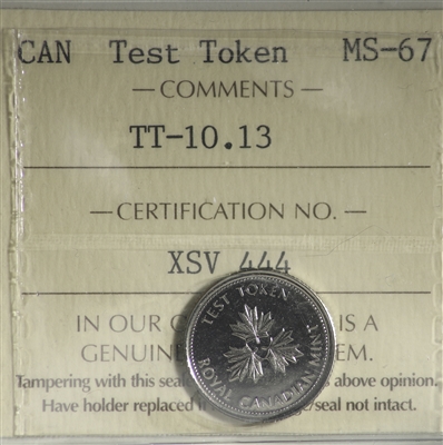(2004) Canada 10-cents Test Token TT-10.13 ICCS Certified MS-67