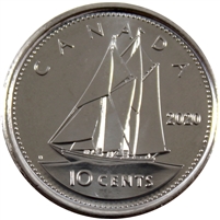2020 Canada 10-cents Brilliant Uncirculated (MS-63)