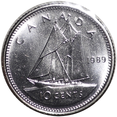 1989 Canada 10-cent Choice Brilliant Uncirculated (MS-64)
