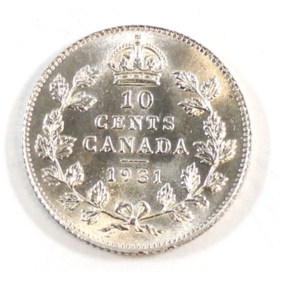1931 Canada 10-cents Choice BU (MS-64) $