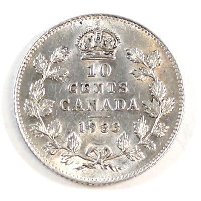 1933 Canada 10-cents EF-AU (EF-45) $