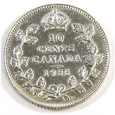 1935 Canada 10-cents EF-AU (EF-45) $