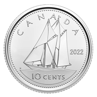 2022 Canada 10-cents Brilliant Uncirculated (MS-63)