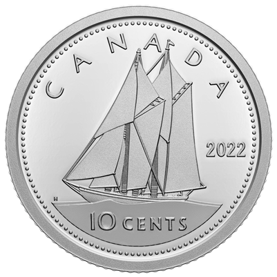2022 Canada 10-cents Proof (non-silver)