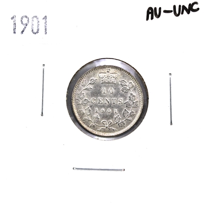 1901 Canada 10-cents AU-UNC (AU-55) $
