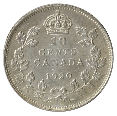 1920 Canada 10-cents UNC+ (MS-62) $