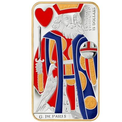 2009 Canada $15 Playing Card - King of Hearts Sterling Silver (#4)