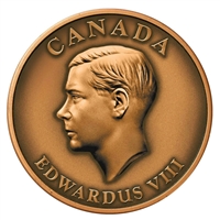 2009 Canada King Edward VIII Copper High Relief Medallion