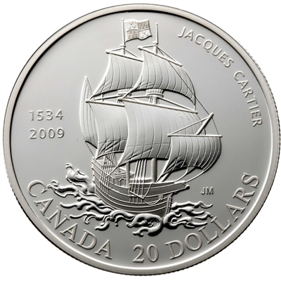 RDC 2009 Canada $20 475th Ann. of Jacques Cartier's Arrival (No Tax) capsule scratched