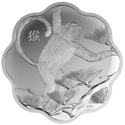 2016 Canada $15 Lunar Lotus Year of the Monkey Fine Silver (No Tax)