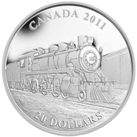 2011 $20 Great Canadian Locomotives - D10 Fine Silver (No Tax)