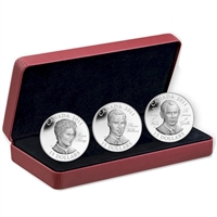 2011 Canada $15 Continuity of the Crown Sterling Silver 3-Coin Set