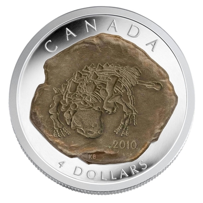 2010 Canada $4 Dinosaur Collection - Euoplocephalus Fine Silver (No Tax)
