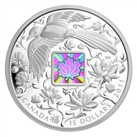 2011 Canada $15 Maple Hologram - Maple of Happiness (No Tax)