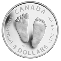 2011 Baby Feet Fine Silver