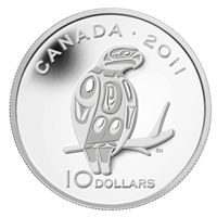 2011 Canada $10 Peregrine Falcon Fine Silver Coin (TAX Exempt)