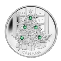 2011 Canada $20 Christmas Tree Fine Silver Coin