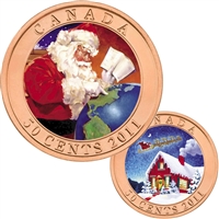 2011 Canada 50-cent Gifts From Santa Lenticular Coin