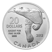 2012 Canada $20 for $20 #3 Polar Bear Fine Silver (TAX Exempt)
