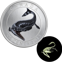 2013 Canada 25-cent Prehistoric Animals - Tylosaurus Pembinensis