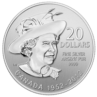 2012 Canada $20 for $20 #4 Diamond Jubilee Fine Silver (No Tax)