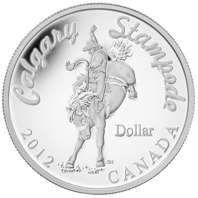 2012 Canada $1 Calgary Stampede Centennial S.E. Proof Silver (No Tax)