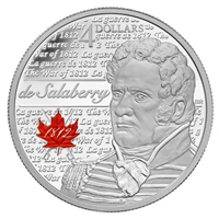2013 Canada $4 Heroes of 1812 - Charles-Michel De Salaberry (NO Tax)
