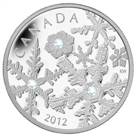 2012 Canada $20 Holiday Snowstorm Fine Silver Coin