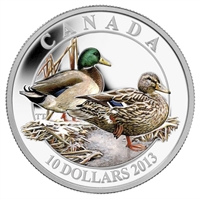 2013 Canada $10 Ducks of Canada - Mallard Fine Silver (No Tax)