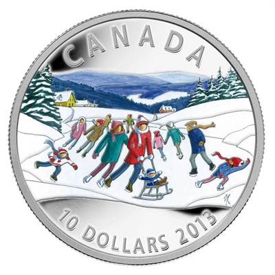 RDC 2013 Canada $10 Winter Scene Fine Silver (No Tax) Impaired